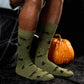 Socks that Save Cats | Green Cats - Gifts for Cat Lovers: Medium