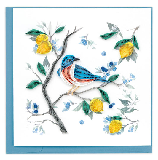 Bluebird with Lemons & Blueberries