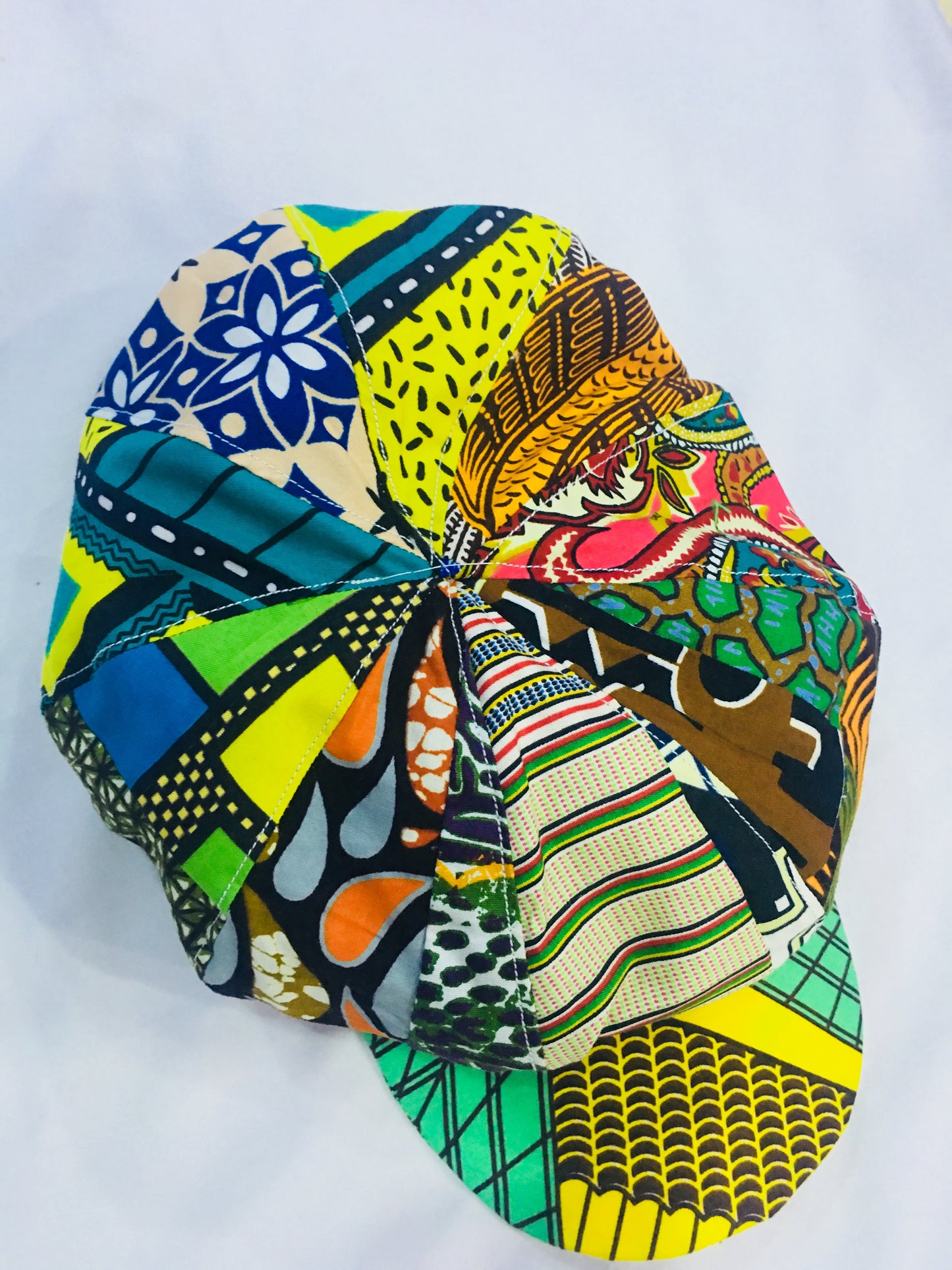 Gorra Ankara con estampado de cera africana, regalo hecho a mano, sombrero con estampado kente/africano 