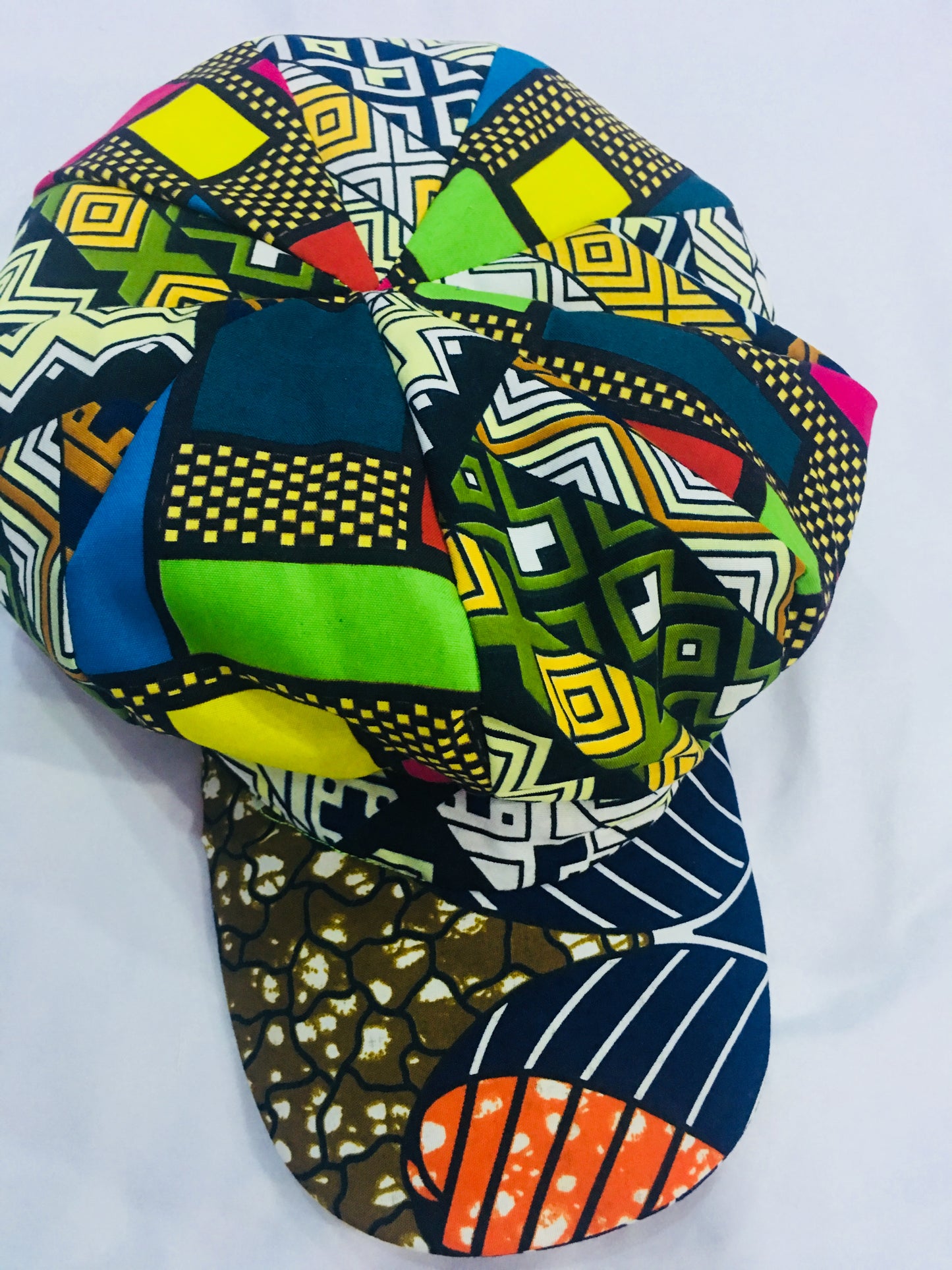 Gorra Ankara con estampado de cera africana, regalo hecho a mano, sombrero con estampado kente/africano 