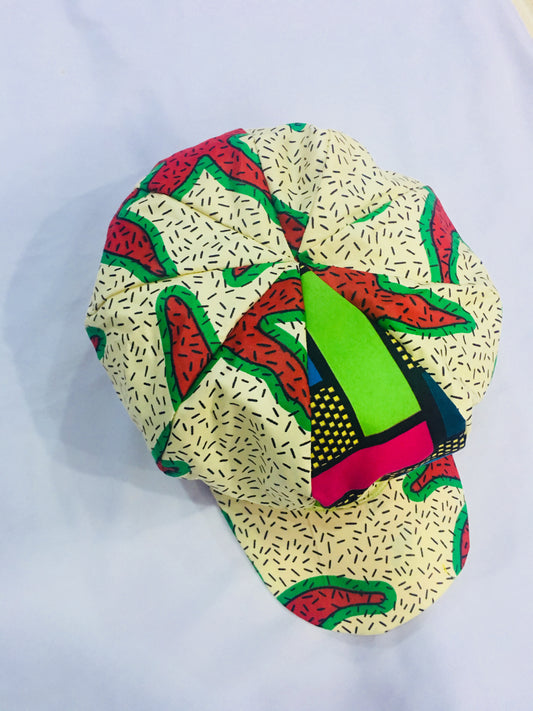 Gorra Ankara con estampado de cera africana, regalo hecho a mano, sombrero con estampado kente/africano 
