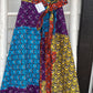 African wax print cotton short skirt