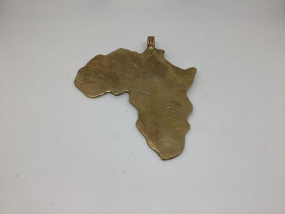 Brass Africa Pendant