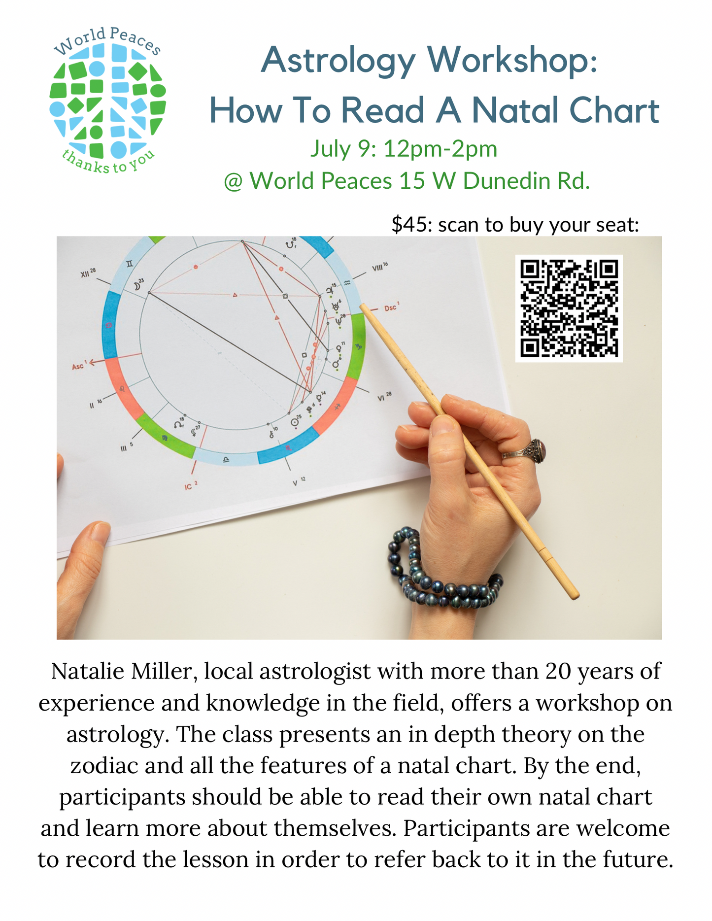Astrology Workshop: How To Read A Natal Chart