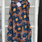 African wax print cotton short skirt