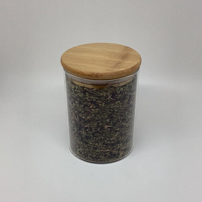 Té de hierbas de menta y hibisco orgánico certificado