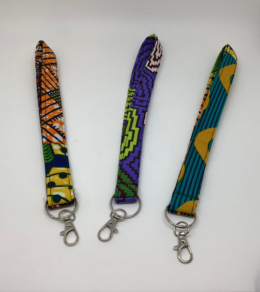 African Wax Print Keychain
