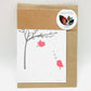 Growing Paper greeting card - Pink Birds: Paper Band