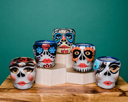 Taza Calavera de Azúcar La Catrina