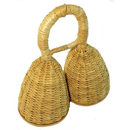 Caxixi Doble Coctelera Lrg Natural Instrument