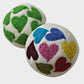 Handfelted Embroidered Wool Dryer Balls - Set of 2: Hearts