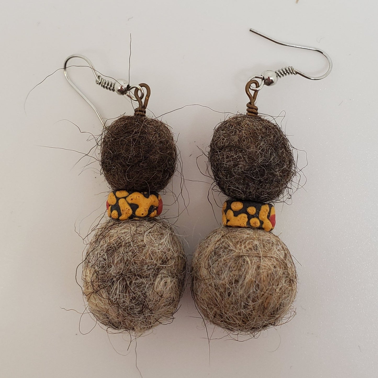 Bolivia Earrings with Ghanaian Beads