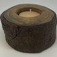 Natural bark Reclaimed Wood Candleholder