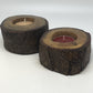 Natural bark Reclaimed Wood Candleholder