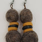 Pendientes Bolivia con Cuentas Ghana