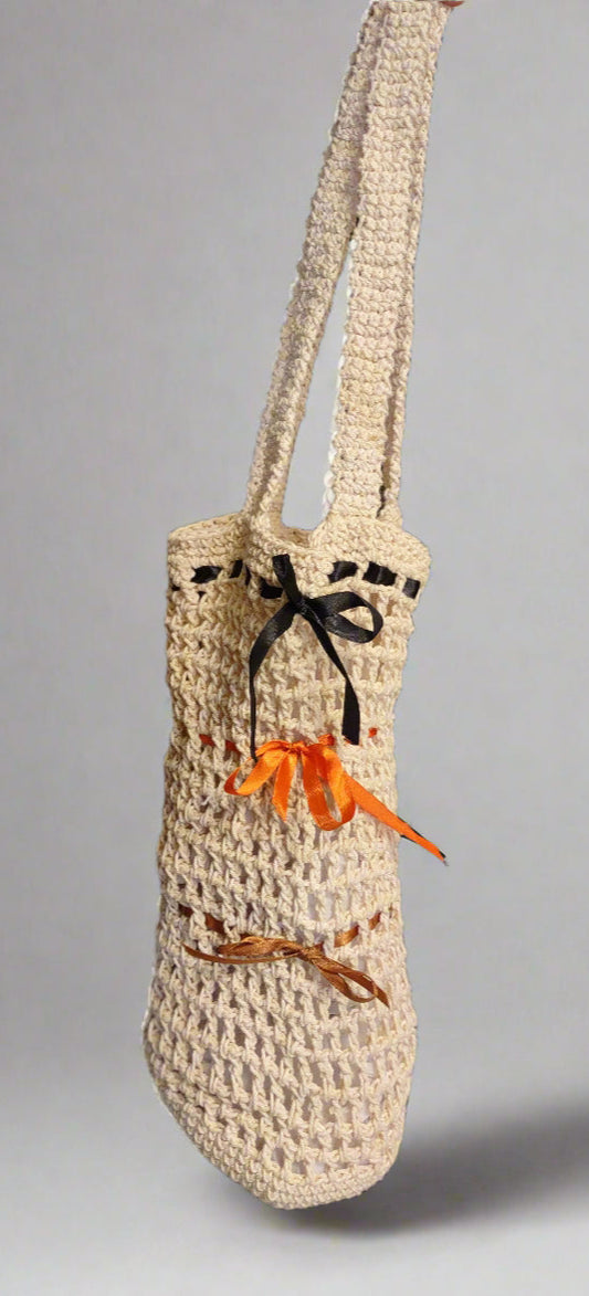 Bolso De Tres Cintas De Ganchillo