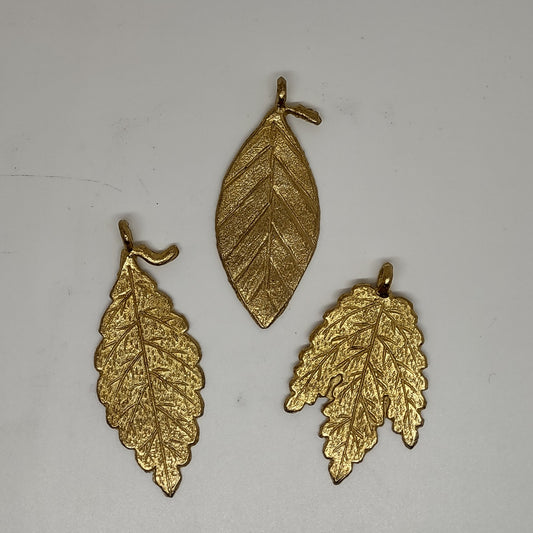 Brass Leaf Pendant
