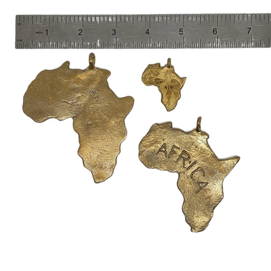 Brass Africa Pendant