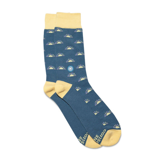 Socks that Support Mental Health (Rising Suns)