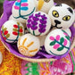 Handfelted Embroidered Wool Dryer Balls - Set of 2