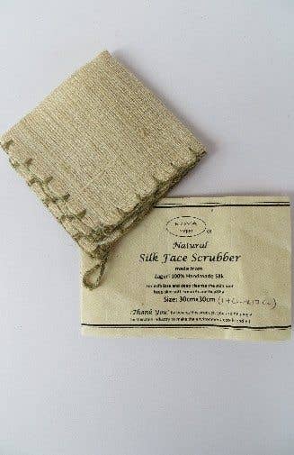 Woven Silk Washcloth