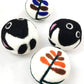 Handfelted Embroidered Wool Dryer Balls - Set of 2