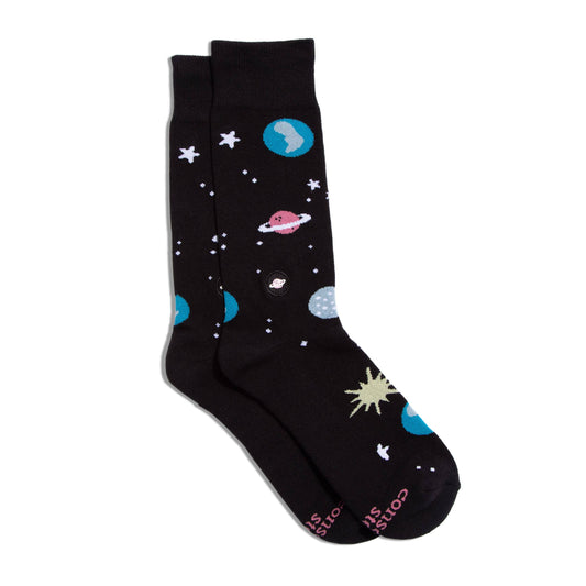 Socks that Support Space Exploration (Black Galaxy)