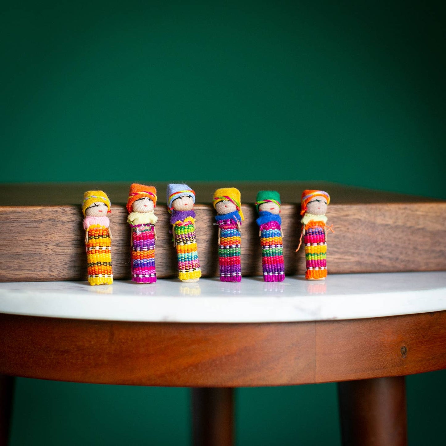 Hand Made Worry Doll Family, Made in Guatemala