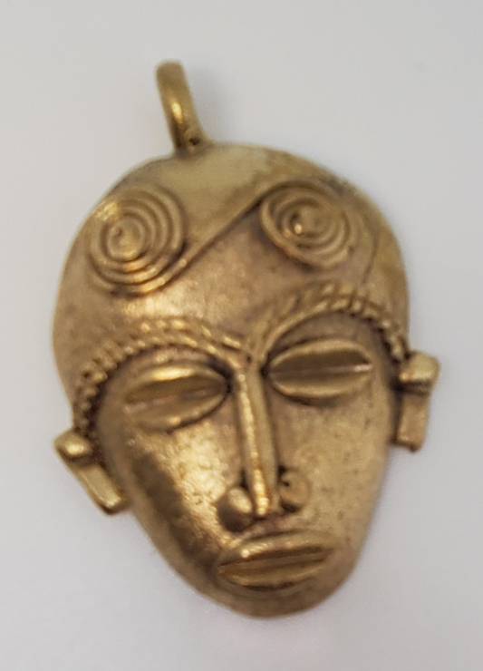 Brass Mask Bead