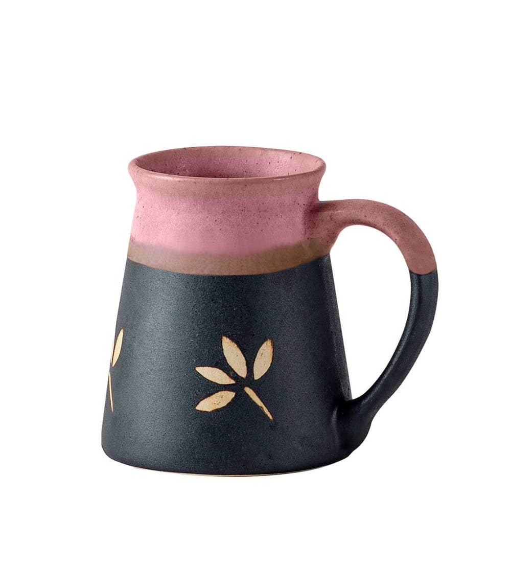 Ruhi Pink Ceramic Mug - Handmade, Fair Trade