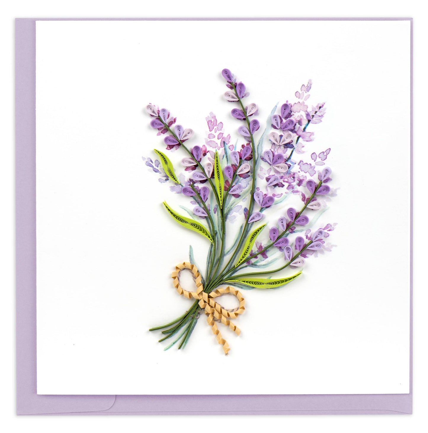 Quilled Lavender Bunch Greeting Card