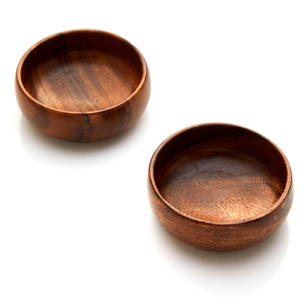 Acacia Wood Small Bowls