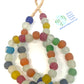 Rainbow recycled glass beads