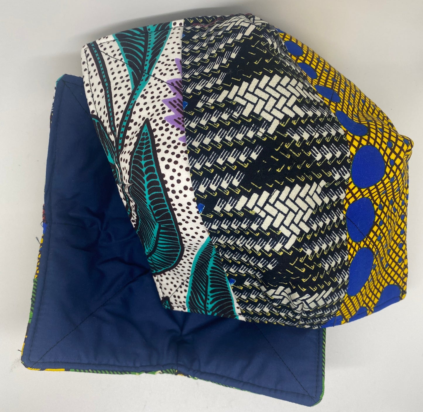 Quilted Patchwork African Print Microwave Koozie