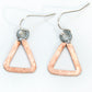 Mini triangle earrings