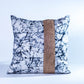 Burlap and Batik Pillow