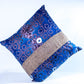 Burlap and Batik Pillow