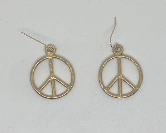 Peace sign earrings