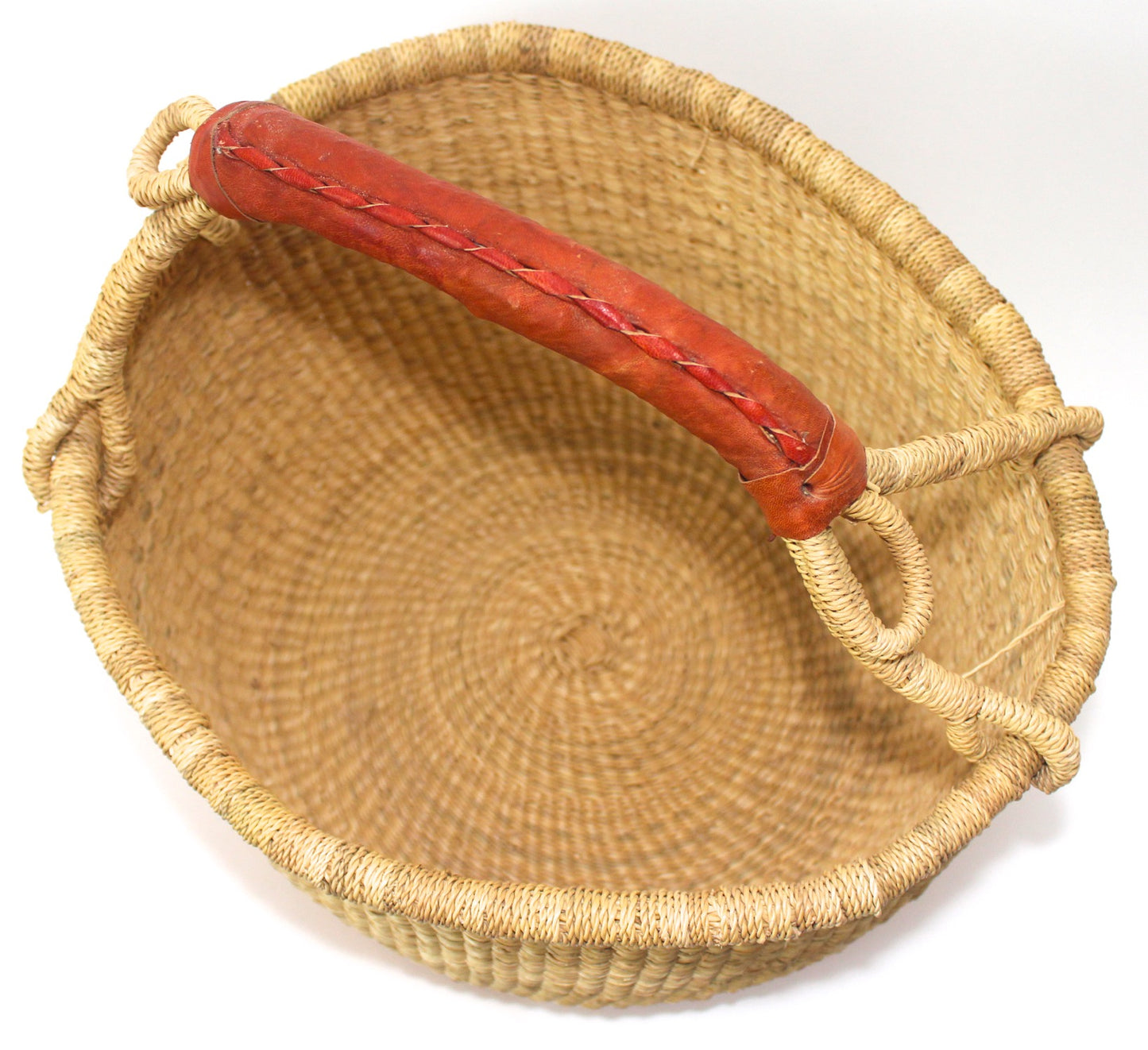 African Bolga Basket Shopper, Hand Made in Ghana