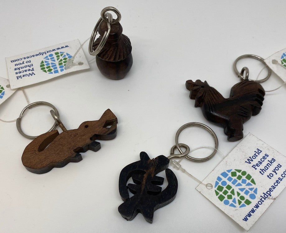 Wood keychains