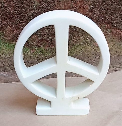 Peace Sign Standing Ornament