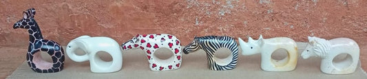 Soapstone Animal napkin rings