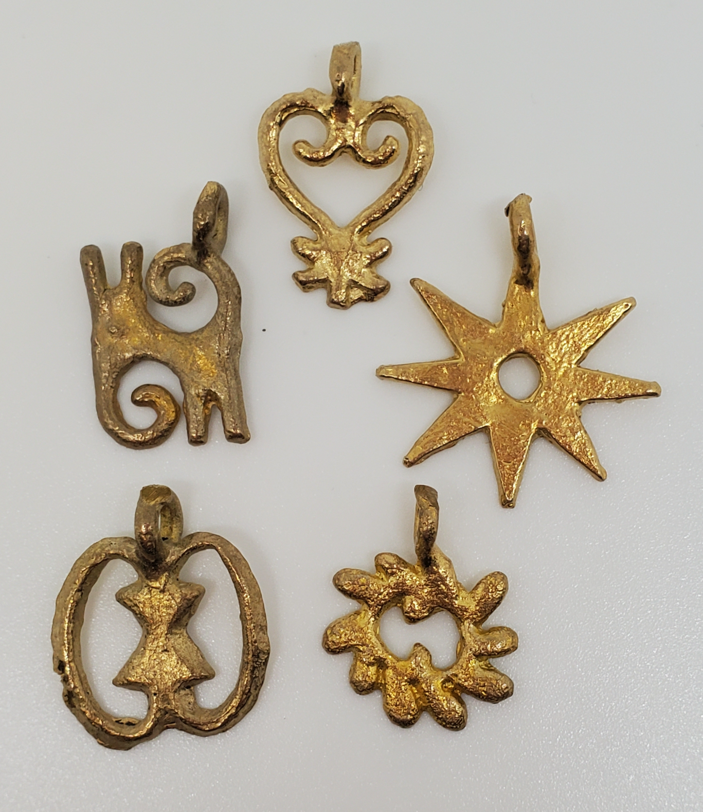 Brass Adinkra symbol charm