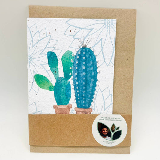 Growing Paper greeting card - Cactus: Paper Band