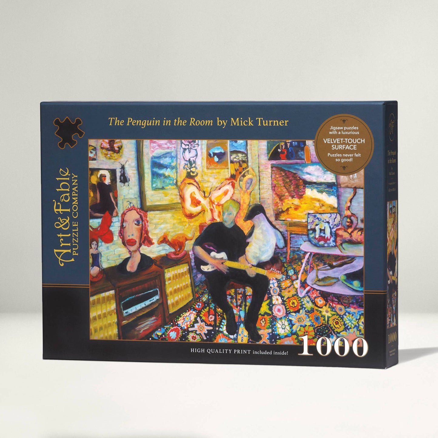 NEW! Penguin in the Room; 1000-pc Velvet-Touch Puzzle