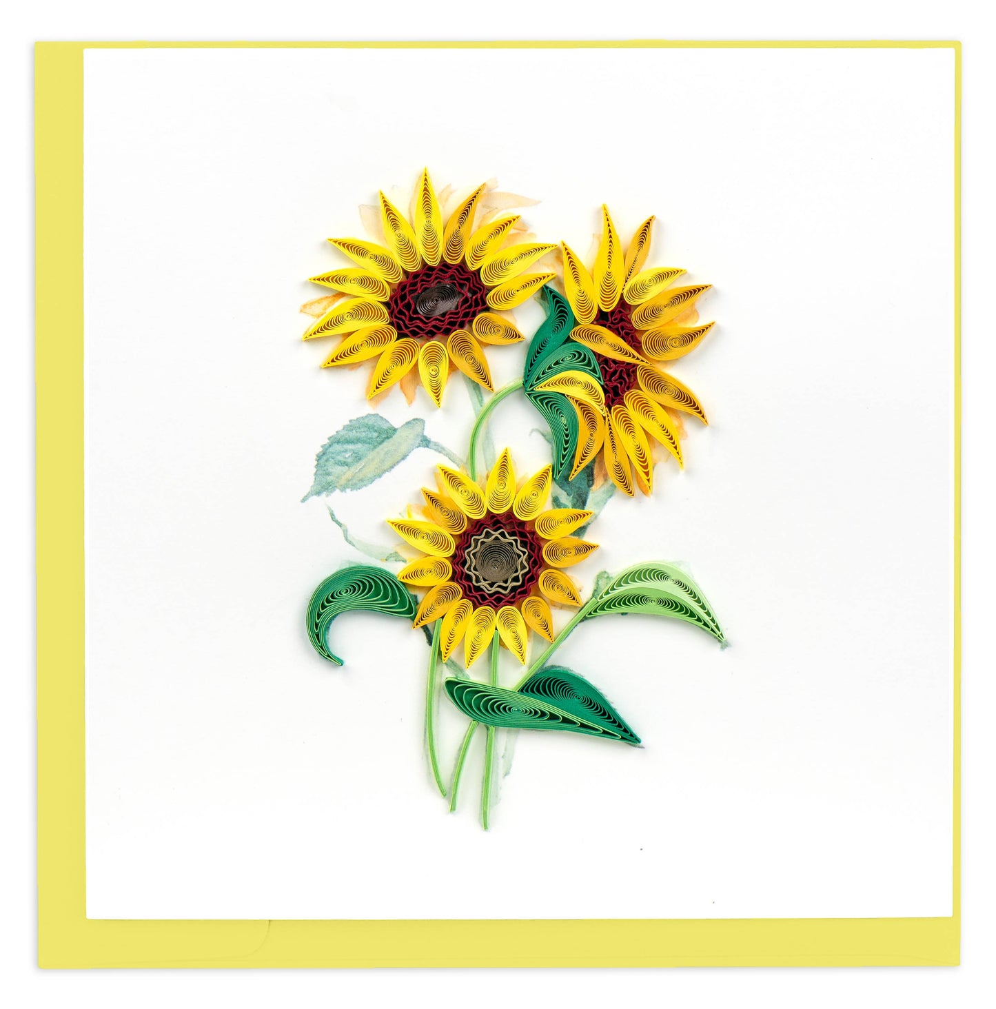 Quilled Wild Sunflowers Greeting Card