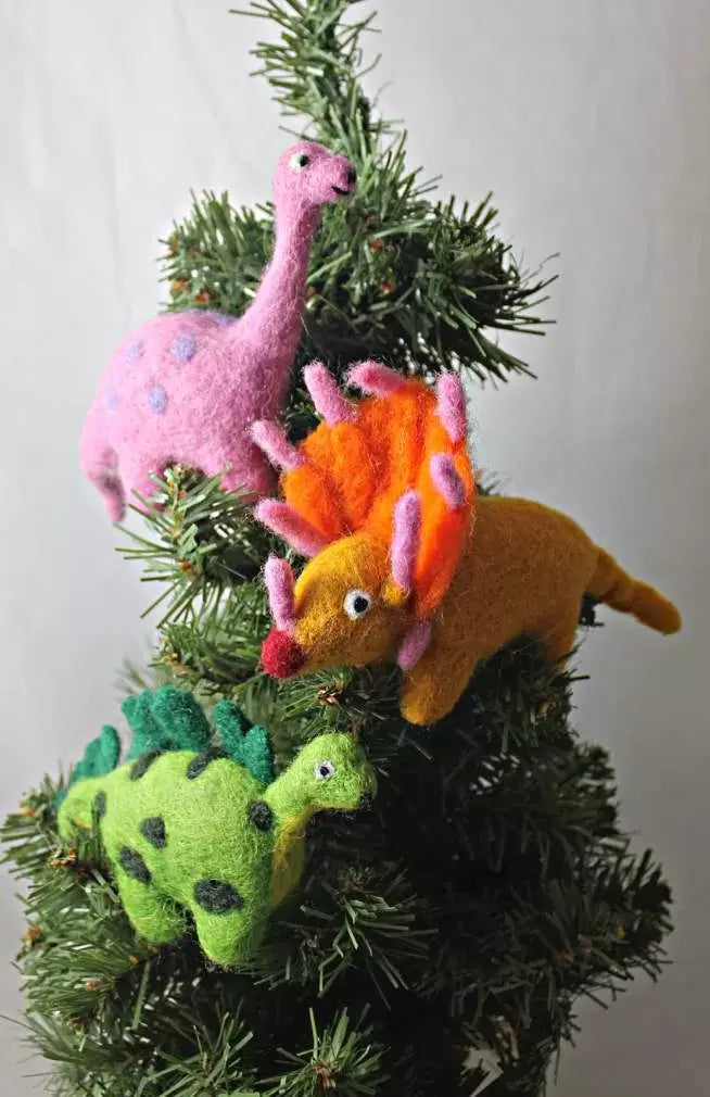 Felt Dinosaur Ornaments