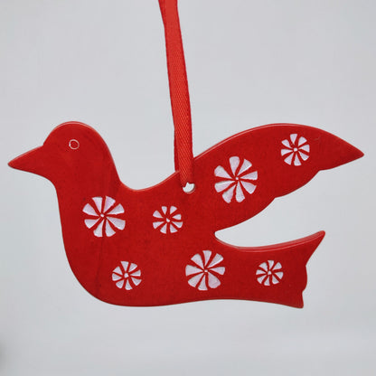 Winged Dove Soapstone Ornament