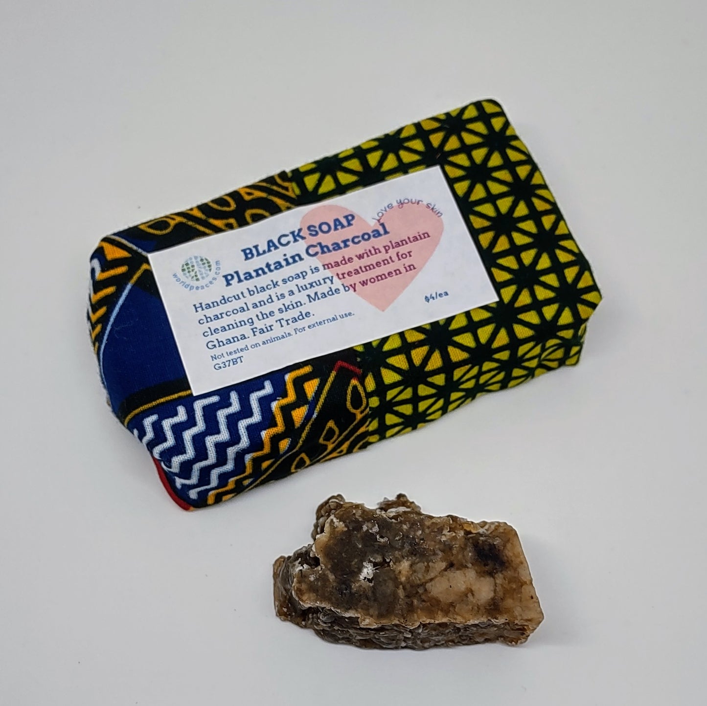 Charcoal Black Soap, Made in Ghana