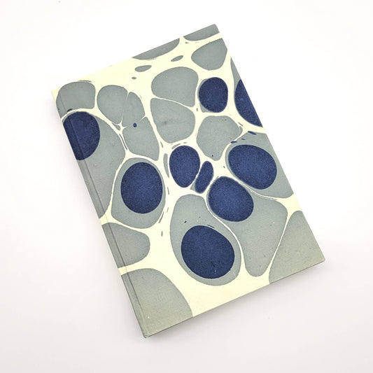 Mármol de burbujas gris y pizarra Cuaderno de tapa dura
